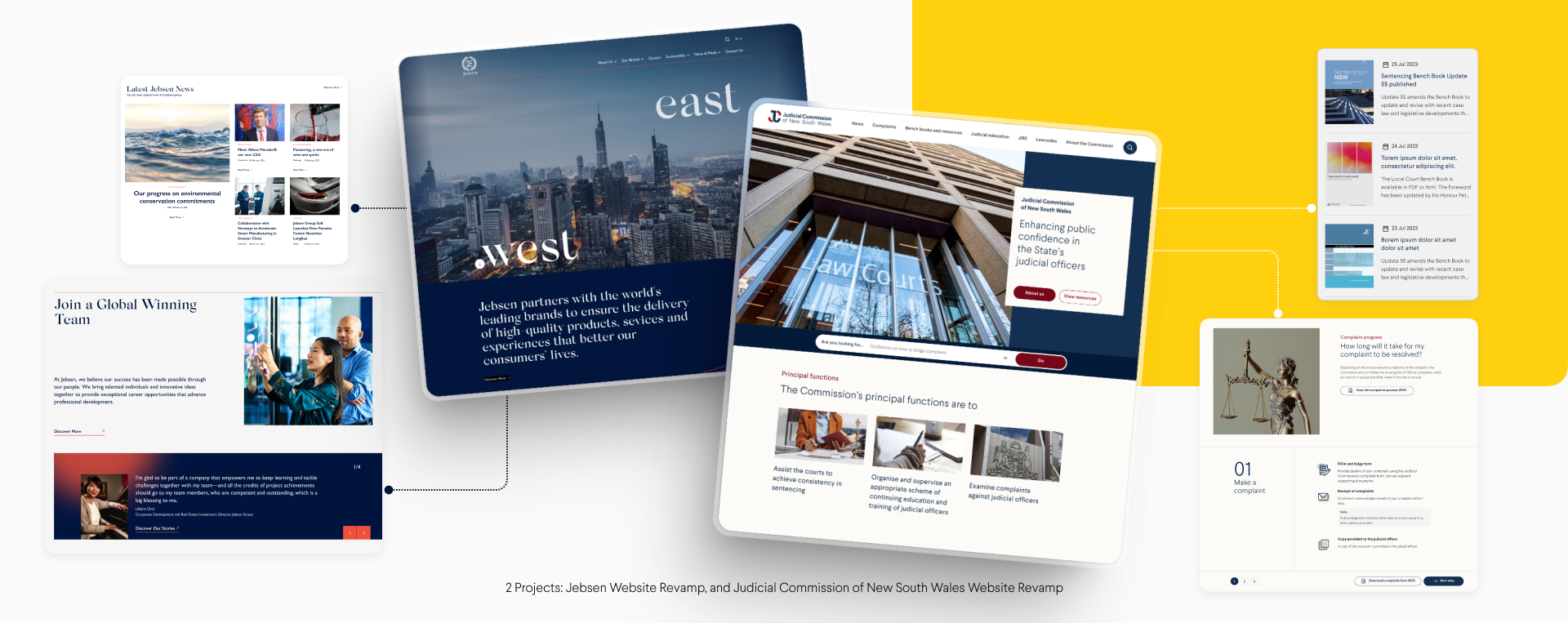 Hero - Corporate website designs by Rush Hour Digital.