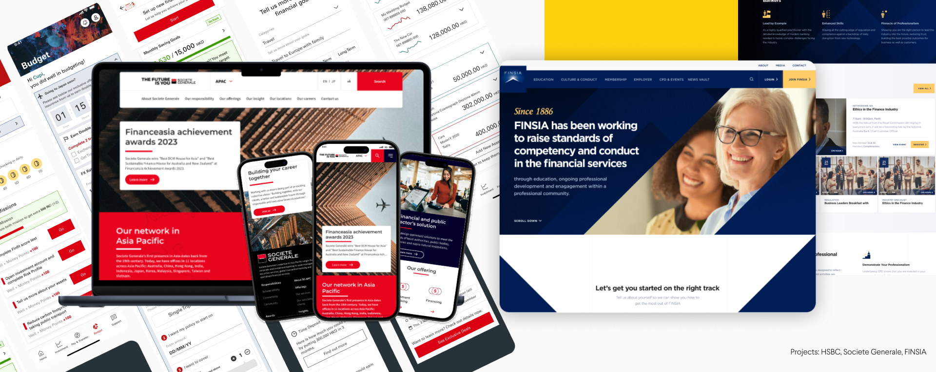 Hero - Finance website designs by Rush Hour Digital.